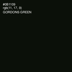 #0B1109 - Gordons Green Color Image